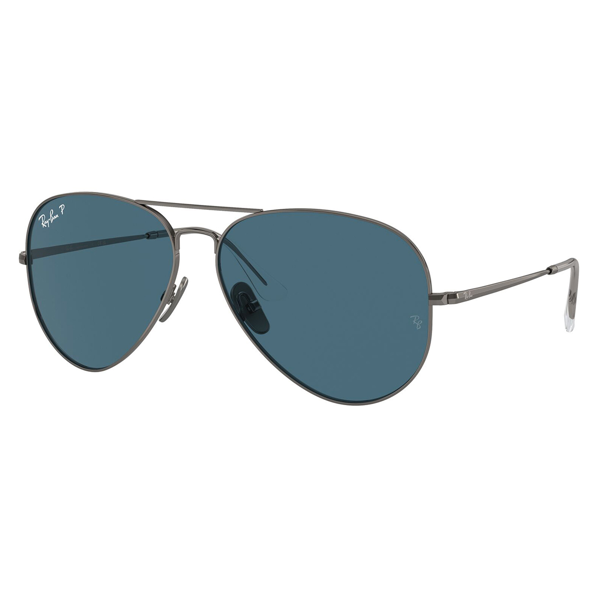 ray ban aviator titanium rb 8089 165s2 polarised 1