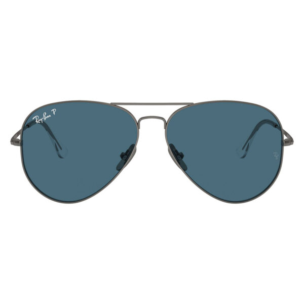 ray ban aviator titanium rb 8089 165s2 polarised 2